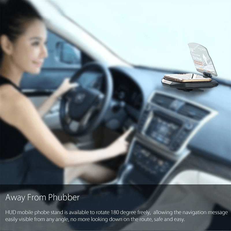019 Universal Car HUD Head Up Display Mobile Phone GPS Navigation HUD  Bracket For Smart Phone Car Stand Folding Holder!