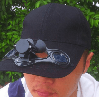 ZMME Hat with Solar Fan Sun Outdoor Sports Cooling Hiking Cycling Power Summer Baseball Cap 